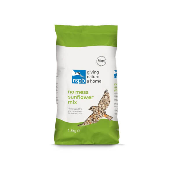 RSPB No Mess Sunflower Mix Wild Bird Food 1.8kg Homebase