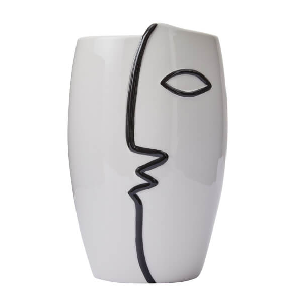 Seb Motif Face Vase Homebase