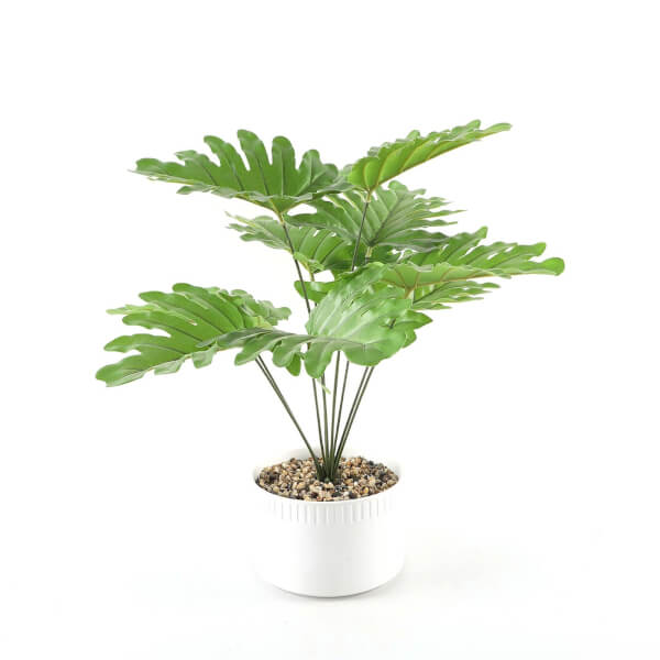 Large Artificial Plant with White Pot Homebase