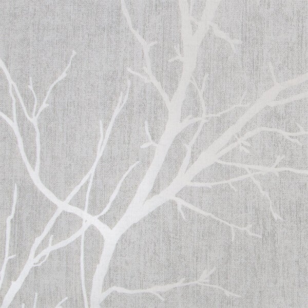 Fresco Winter Tree Wallpaper - Grey | Homebase