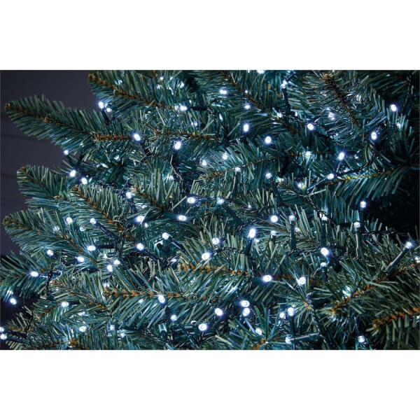 200 LED String Christmas Tree Lights Bright White Homebase