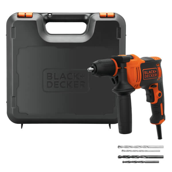 BLACK+DECKER 13mm 710W Corded Hammer Drill with Drill Bit Accessories