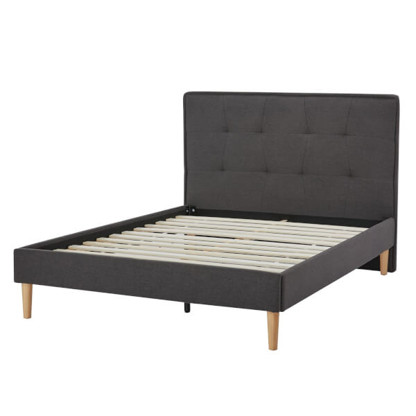 Metro Upholstered Kingsize Bed Frame Homebase