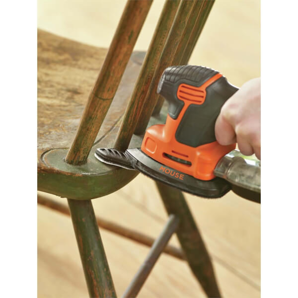 BLACK+DECKER 120W Corded Detail Mouse Sander with 6x Accessories and