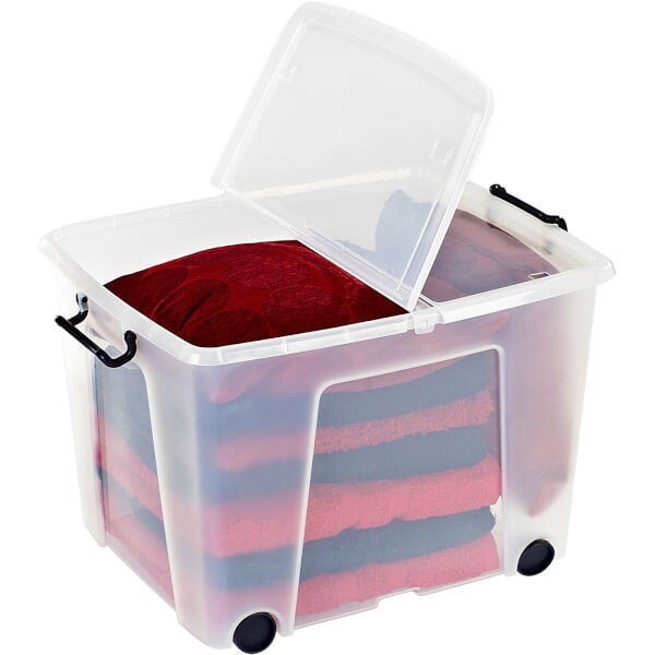Smart Storemaster 75L Storage Box with Lid Homebase