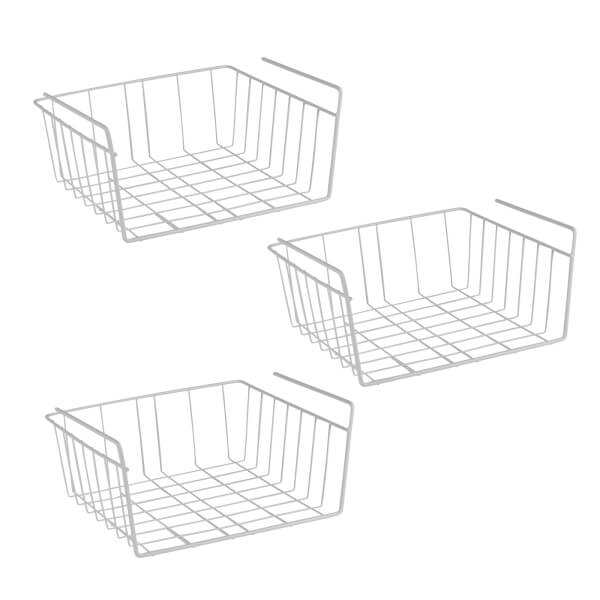 Set Of 3 Under Shelf Storage Baskets Homebase