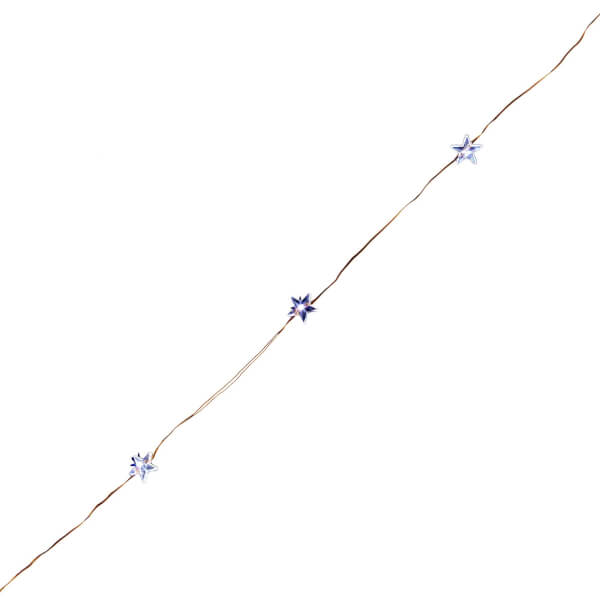 50 LED Star Copper Wire Decorative Christmas String Lights (Battery