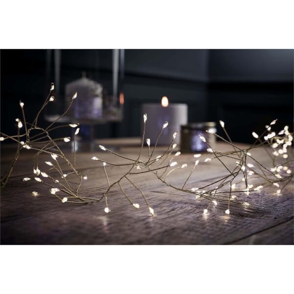 480 Gold Wire Cluster Lights Warm White Homebase