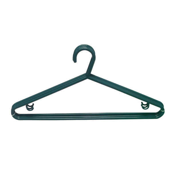 20 Plastic Clothes Hangers Teal Homebase
