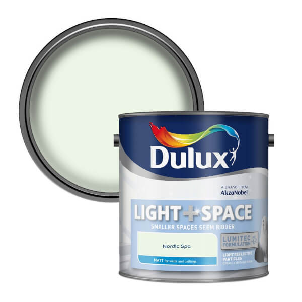 Dulux Light & Space Matt Emulsion Paint Nordic Spa 2.5L Homebase