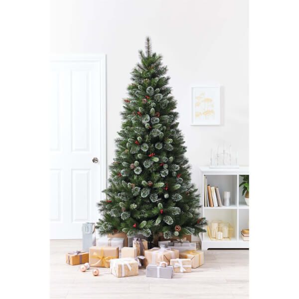 7ft Bergen PreDecorated Artificial Christmas Tree  Homebase