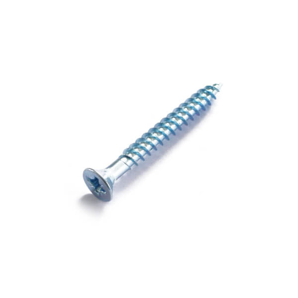 Twin Thread Screw Bright Zinc Plated 4 x 65mm 25 Pack Homebase