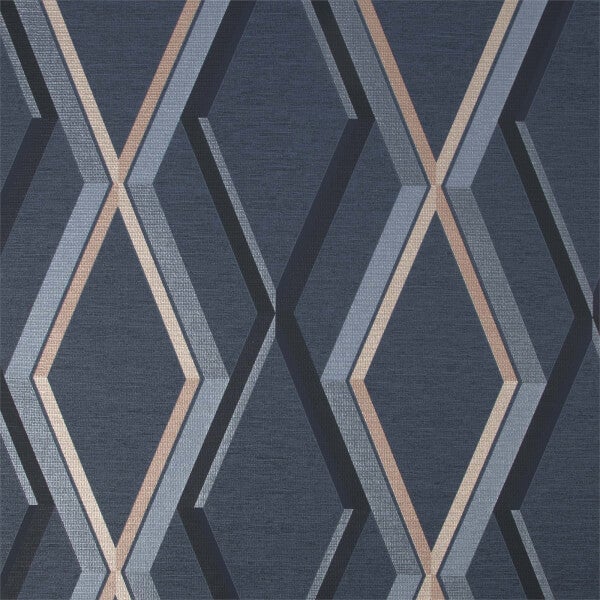 Superfresco Easy Prestige Geo Navy Wallpaper Homebase