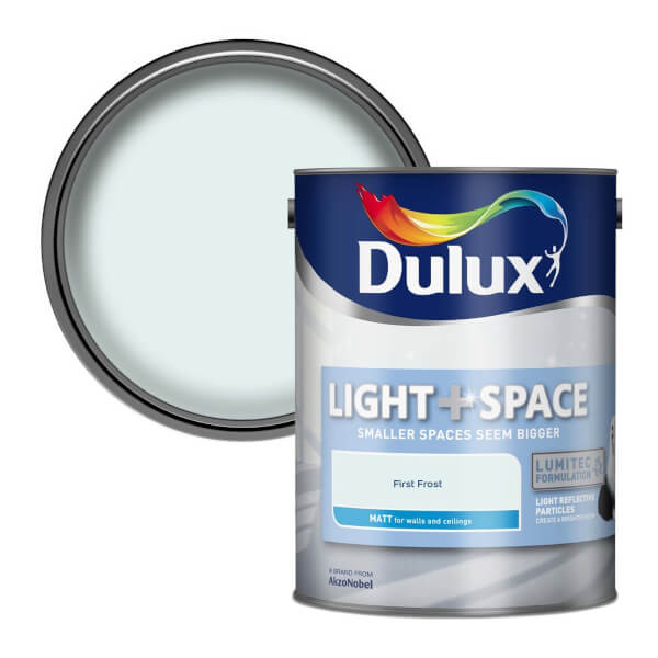 Dulux Light & Space Matt Emulsion Paint First Frost 5L Homebase