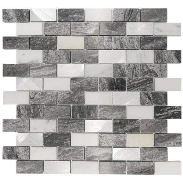 House of Mosaics Marble Luxe Mosaic Tile Sheet Homebase