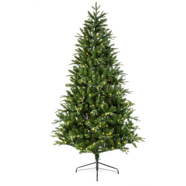 8ft Prelit Ashley Pine Christmas Tree (Indoor/Outdoor) Homebase