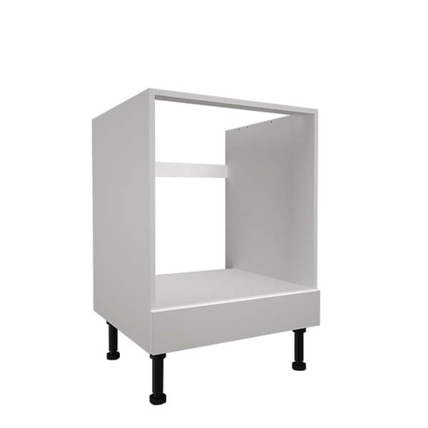 Handleless White Gloss 600mm Builtin Oven Housing Unit Homebase