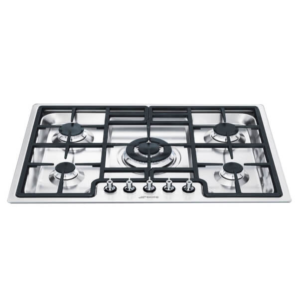 Smeg PGF754 Ultra low Profile Gas Hob Stainless Steel Homebase