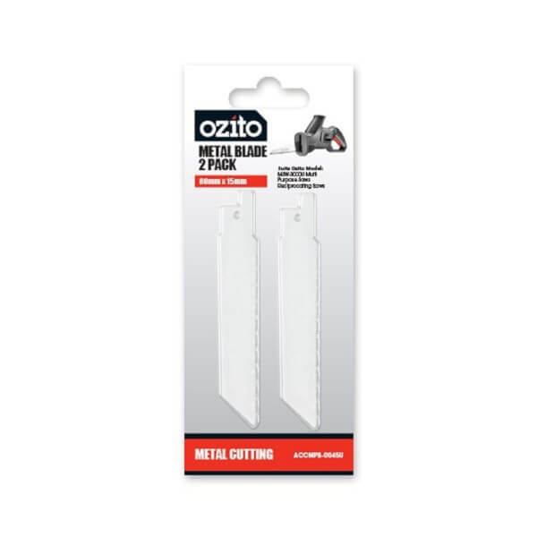 Ozito Metal Cutting Saw Blade 80mm 2 Pack Homebase