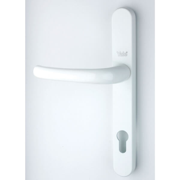 Yale PVCU Door Handle 215/92mm White Homebase