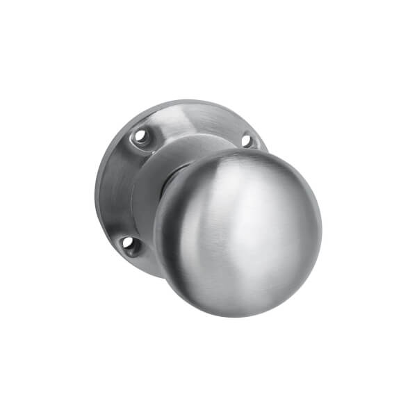 Mortice Door Knobs Satin Chrome 1 Pair Homebase
