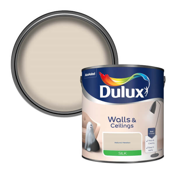 Offer Homebase Dulux Natural Hessian Silk Emulsion Paint