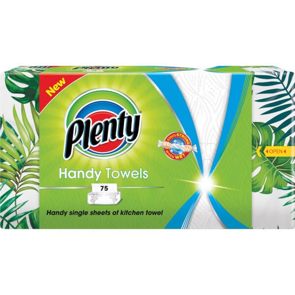 Plenty 2ply Handy Towels x75s Homebase