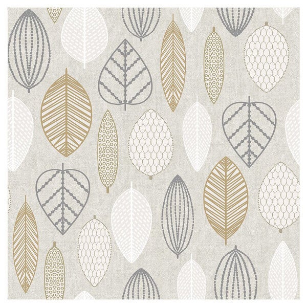 Superfresco Easy Paste the Wall Scandi Leaf Copper Wallpaper Homebase