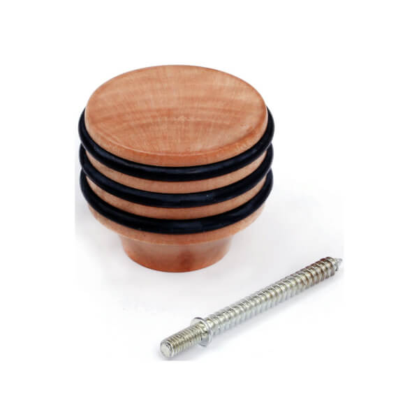 Beech Lacquered Door Stop Homebase