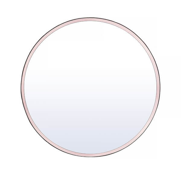 Home Design Round 45cm Bathroom Mirror Copper Homebase