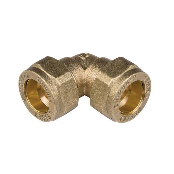 Compression 90 Degree Bend Brass 15mm Homebase