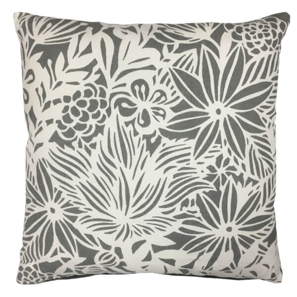 Grey Patterned Cushion Homebase