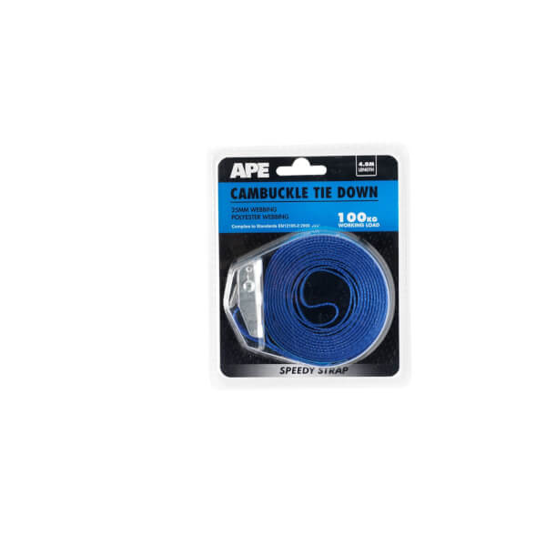 Cambuckle 100kg Tie Down 4m x 25mm Homebase