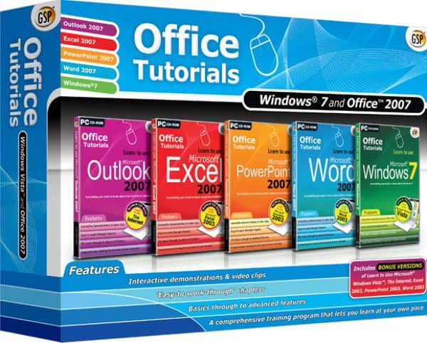 Office Tutorials Windows 7 and Office 2007 Mega Pack Computing | Zavvi  Italia