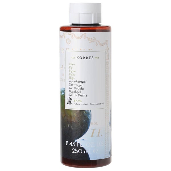 KORRES Natural Fig Shower Gel 250ml LOOKFANTASTIC