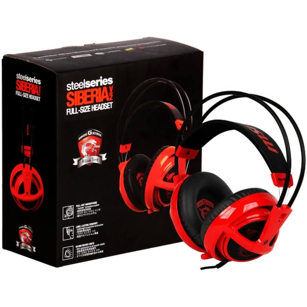 SteelSeries Siberia Headset – Red Accessories - Zavvi US