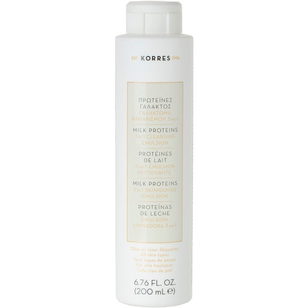 KORRES Milk Proteins 3 in 1 Cleanser, Toner and Eye Make-Up Remover