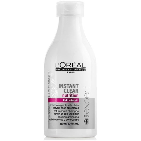 L’ Oréal Professionnel Serie Expert Instant Clear Nutrition Shampoing Antipelliculaire pour Cheveux Secs ou Colorés (250ml)