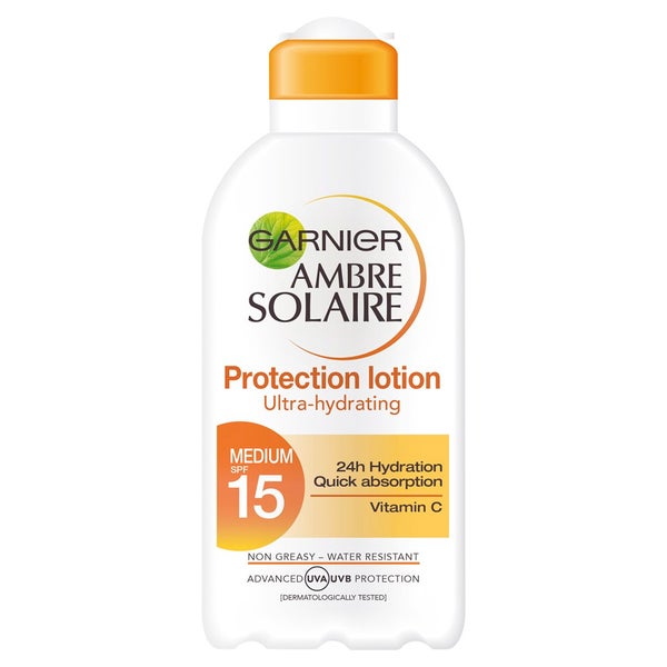 Garnier Ambre Solaire Ultra-Hydrating Sun Cream -aurinkovoide, SPF15 200ml