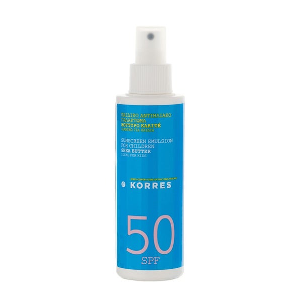 Emulsion Solaire Pour Enfants  Shea Butter Sunscreen SPF50 (150ml) KORRES