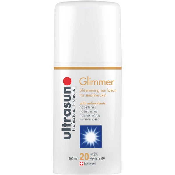 Glimmer SPF20 de Ultrasun - Fórmula Sensible (100 ml)