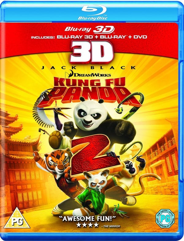 Kung Fu Panda 2 3D (3D Blu-Ray, 2D Blu-Ray and DVD)