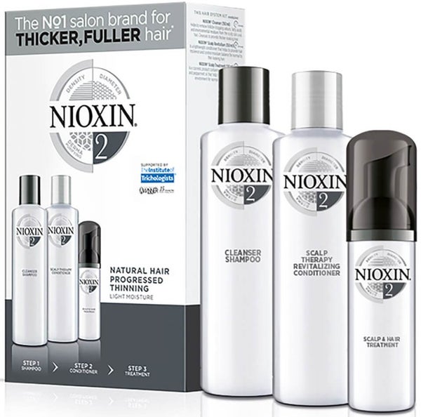 NIOXIN Hair System Kit 2 for Noticeably Thinning Natural Hair 3