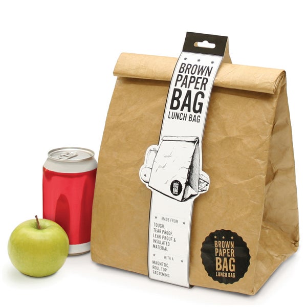Brown Paper Bag Insulated Lunch Bag IWOOT UK