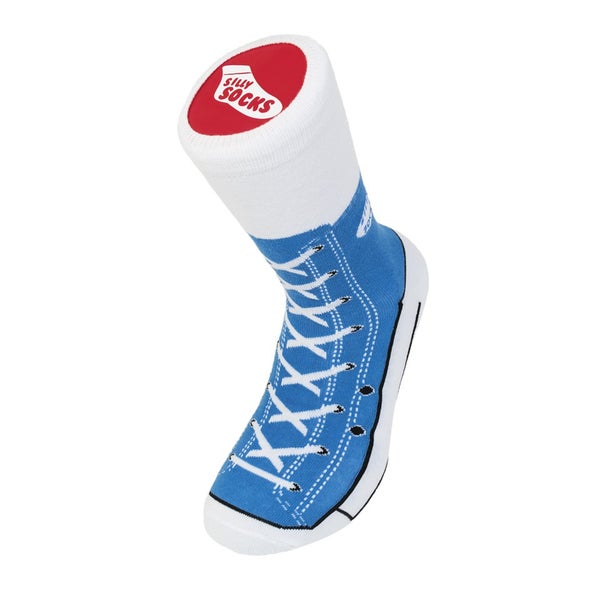 Silly Socks Baseball Schuhe Socken - Blau
