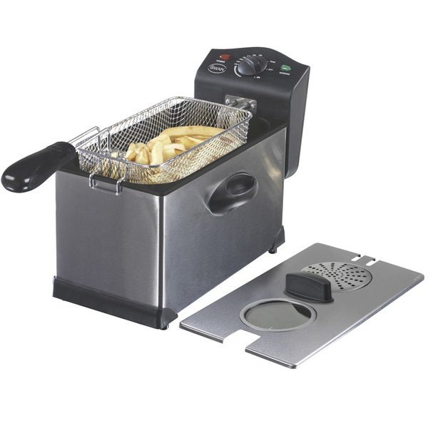 Swan SD6040N Stainless Steel Fryer with Viewing Window - 3L