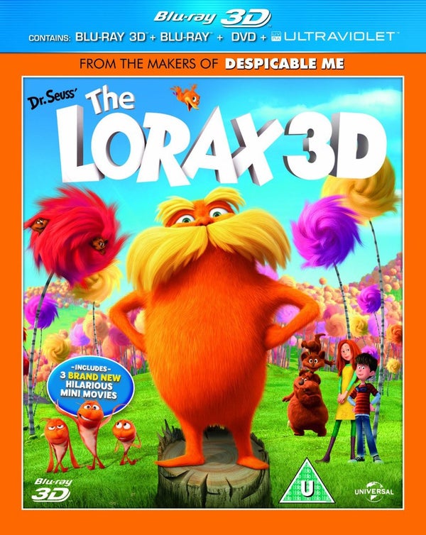 Dr. Seuss The Lorax 3D (3D and 2D Blu-Ray, DVD and UltraViolet Copy)