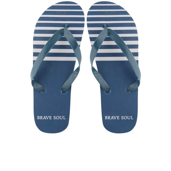 Brave Soul Men's Coast Flip Flops - Navy