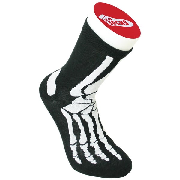 Silly Socks - Socken mit Skelettaufdruck