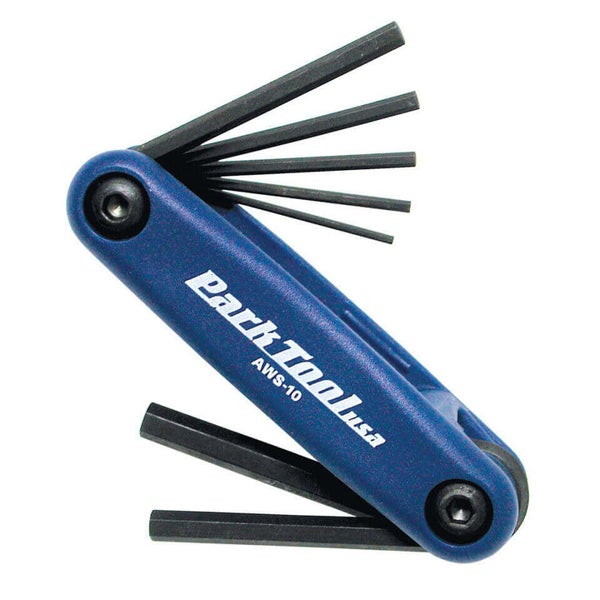 Park Tool AWS-10 Metric Folding Bike Multi-Tool Allen Fold-Up Hex Wrench 1.5-6mm 